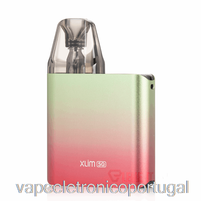 Vape Eletrônico Oxva Xlim Sq Kit Rosa Verde